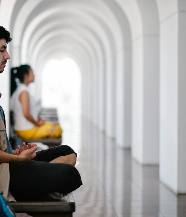 Woman with calm expression focusing, suggesting mental clarity.